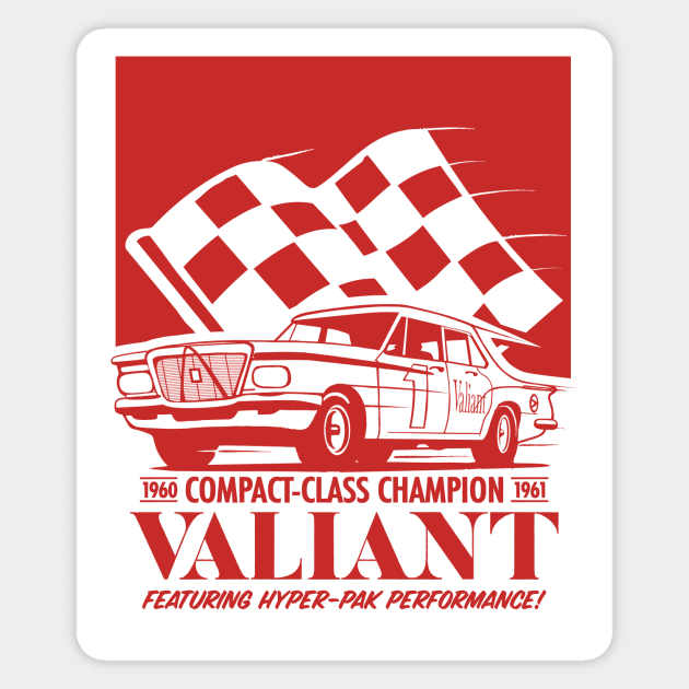 Valiant - Compact-Class Champion (Red) Magnet by jepegdesign